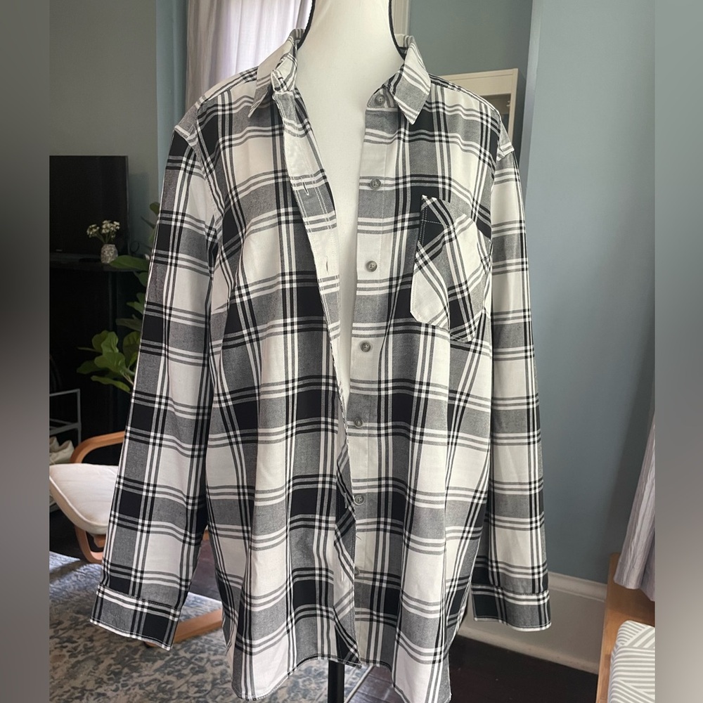Eddie Bauer Women’s Plaid Button Down Shirt | Size 2XL